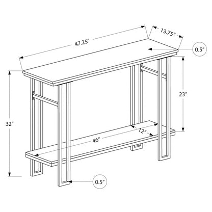 Leandro - Console Table - Taupe