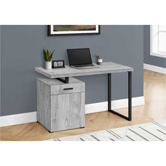 Computer desk - 48 in - 1 drawer and 1 door - Available in several colors