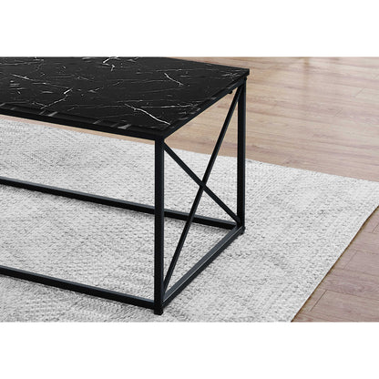Léon - Coffee table set - Black Marble Finish