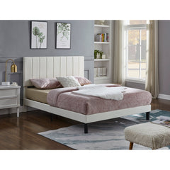 Bed - Full / White Leatherette