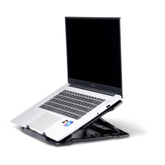 Laptop stand - 7-level tilt and 360° rotating base - black